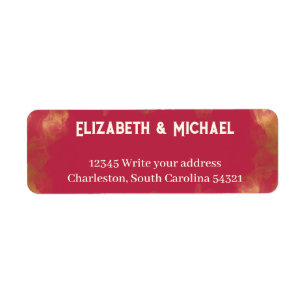 Gras Élégant Or rose Magenta Mariage personnalisé