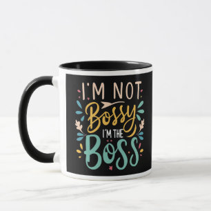 Gras mignonne Mug cadeau 'I'm Not Bossy' pour femm