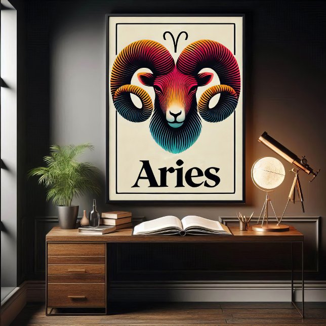 Gras minimaliste Baies Zodiac Poster (Créateur téléchargé)
