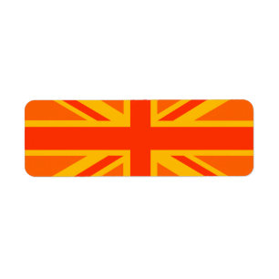 Gras orange Union Jack Britanniques Drapeau Swag