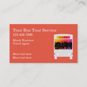 Gras Voyage Tour Bus thème Cartes de visite