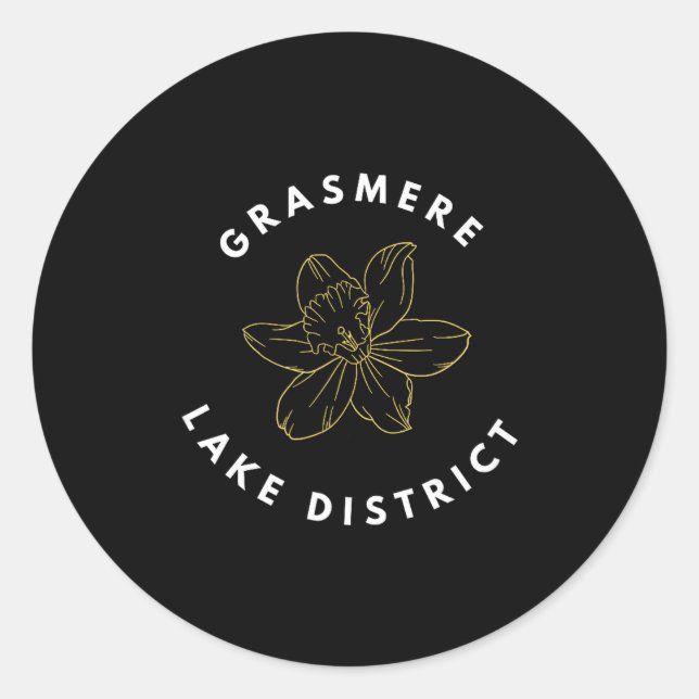 Grasmere Lake District _2  Classic Round Sticker (Front)