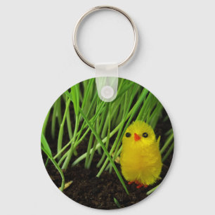 grass chick keychain