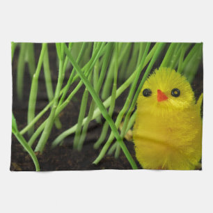 grass chick kitchen towel