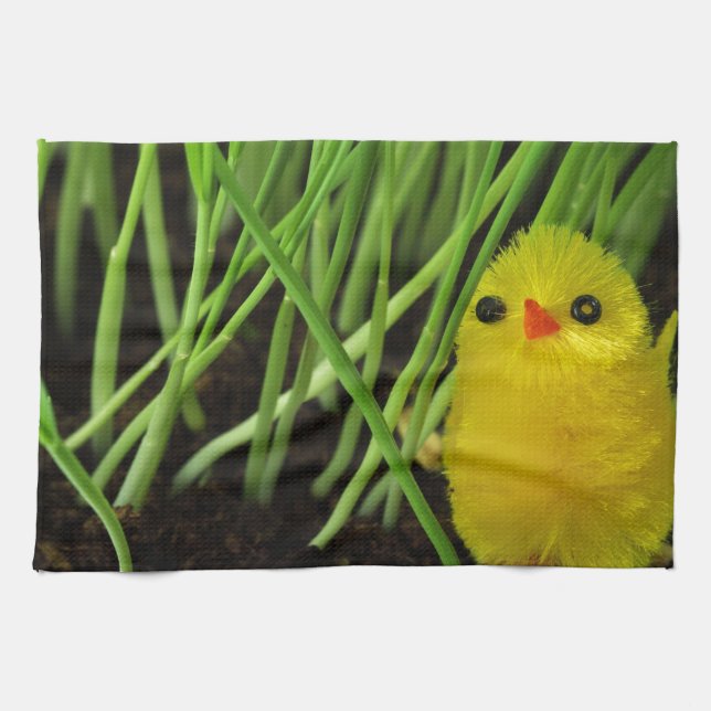 grass chick kitchen towel (Horizontal)