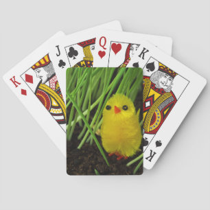 grass chick playing cards