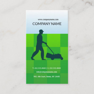 Grass cutter, householder,  Lawn care Card