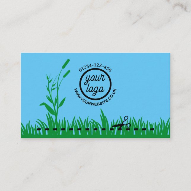 Grass Cutting Business Card (Front)
