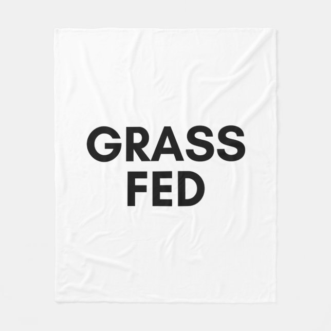 grass fed fleece blanket (Front)