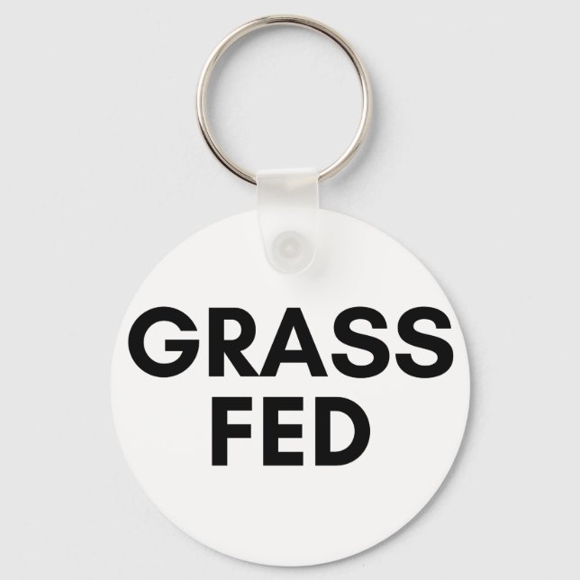 grass fed keychain (Front)