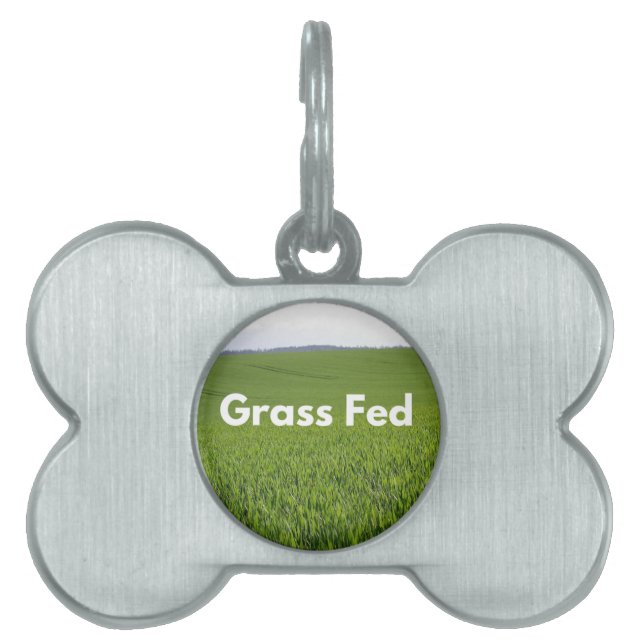 Grass Fed Pet ID Tag (Front)