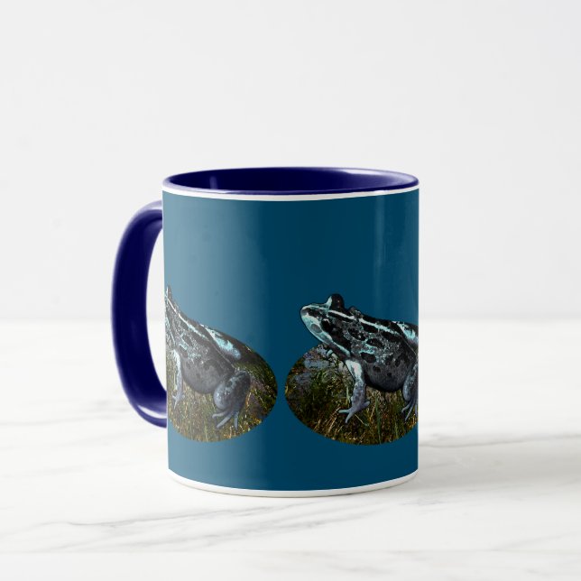 Grass Frog Painted, Coffee Mug (Front Left)