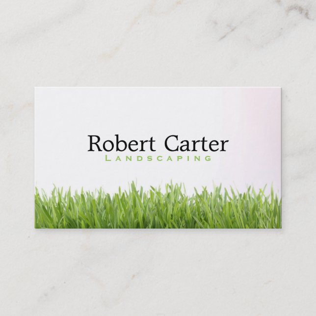 Grass | Gardening, Landscaping Business Card (Front)