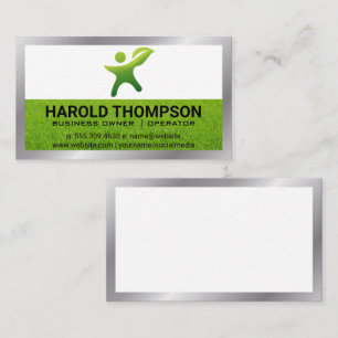 Grass   Gardening Logo Business Card