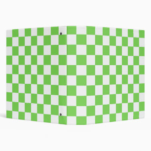 Grass green chequered binder