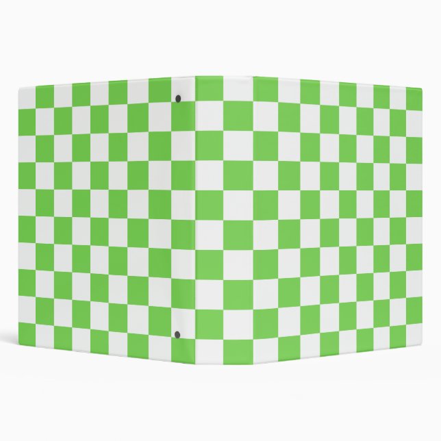 Grass green chequered  binder (Background)