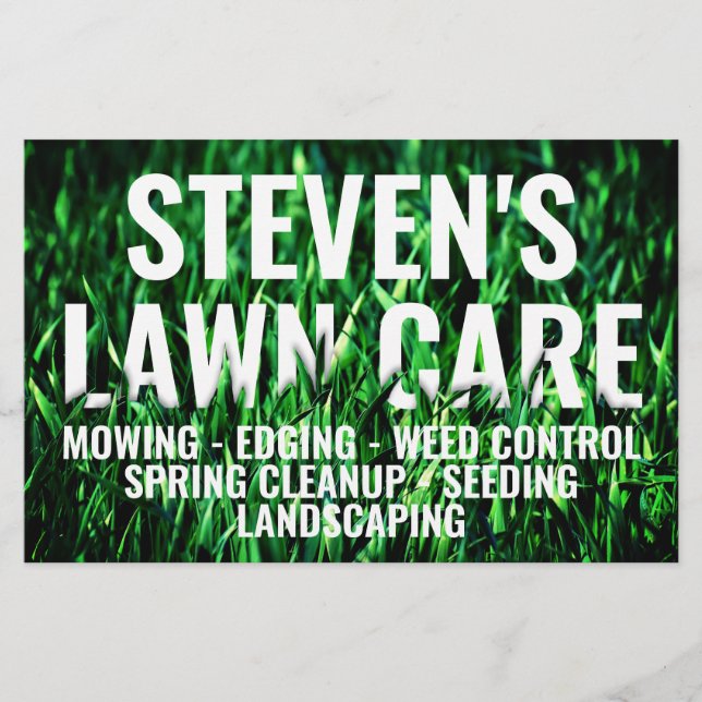 Grass grow bold  flyer (Front)