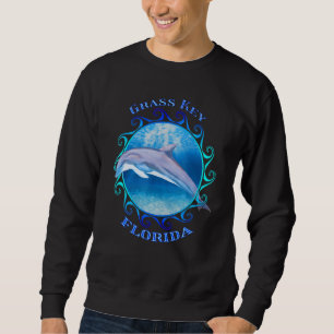 Grass Key Florida Vacation Souvenir Dolphin Sweatshirt