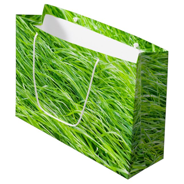 Grass Large Gift Bag (Front Angled)