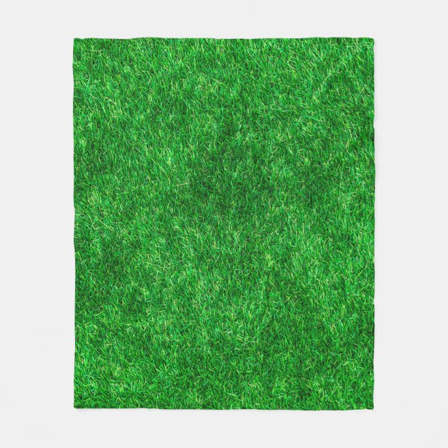 Grass lawn garden park ground fleece blanket (Front)