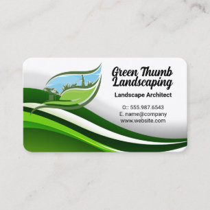 Grass Lawn Mower Landscaper Cutting Grass Business Card