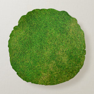 Grass Lawn Round Pillow