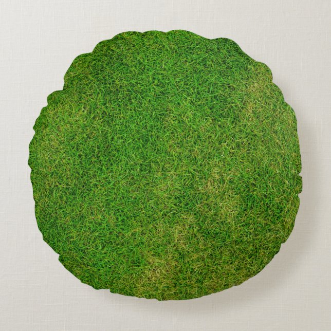 Grass Lawn Round Pillow (Front)