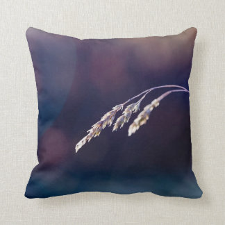 Grass on Purple - Throw Pillow