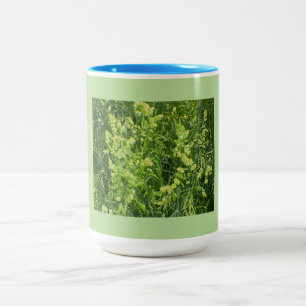 Grass Seed Blooms Two-Tone Coffee Mug