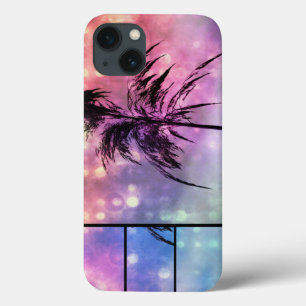 Grass Sparkle Purple, Pink N Blue iPad Case