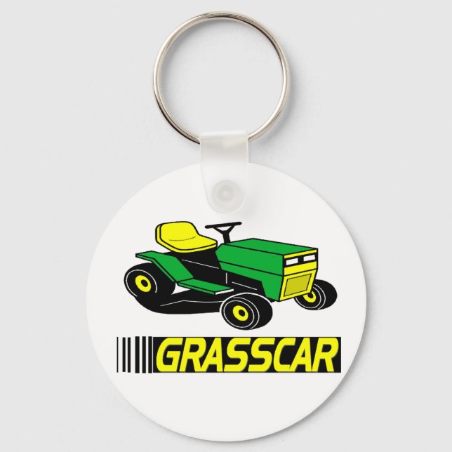 Grasscar T-shirts and Gifts. Keychain (Front)