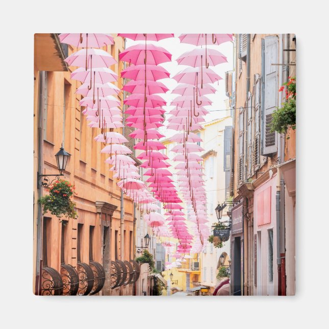 Grasse France Provence streets umbrellas Magnet (Front)