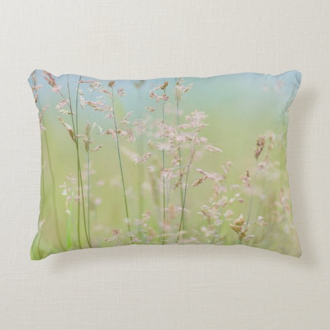 Grasses in motion decorative pillow (Front)