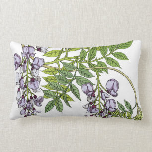 Grasset’s Art Nouveau Wisteria Lumbar Pillow