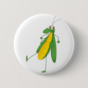 Grasshopper 2 Inch Round Button