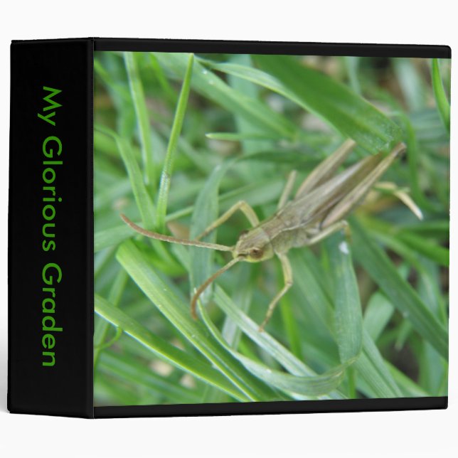 Grasshopper Avery Gardening Album Binder (Front/Spine)