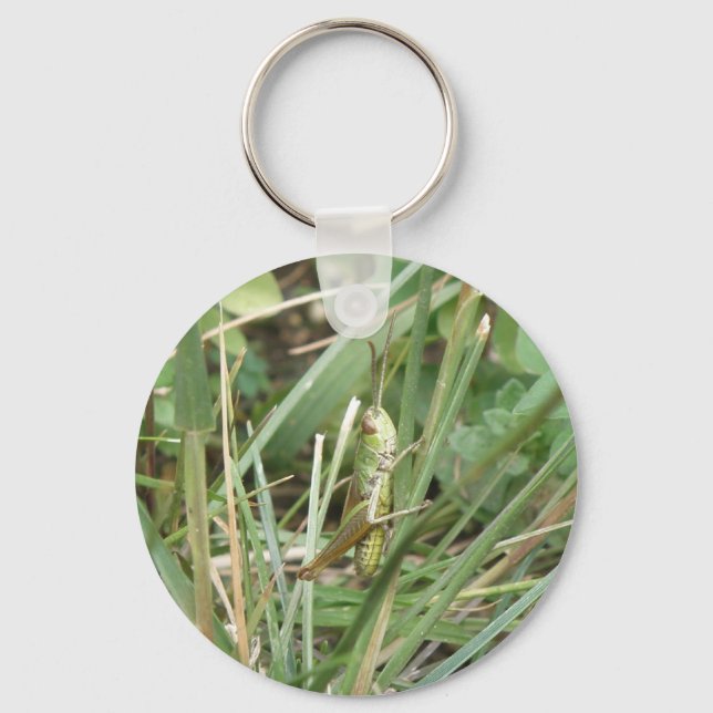 Grasshopper Camouflage Keychain (Front)