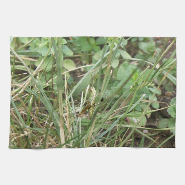 Grasshopper Camouflage Kitchen Towel (Horizontal)