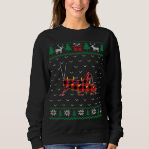 Grasshopper Christmas Tree Lights Decor Xmas Sweat Sweatshirt