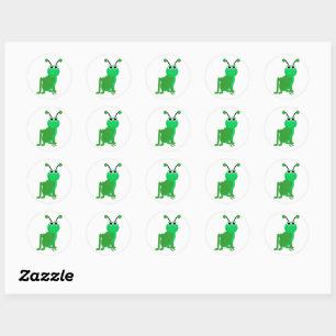 Grasshopper Design Classic Round Sticker