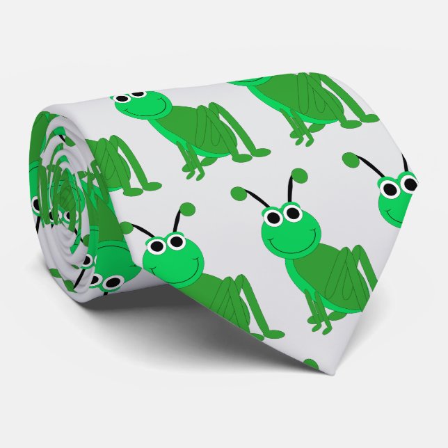 Grasshopper Design Tie (Rolled)
