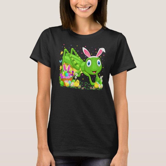 Grasshopper Easter Egg Hunting Grasshopper Easter  T-Shirt (Front)