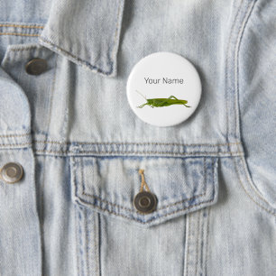 Grasshopper or Hayhorse Retro Insect Animal Gift 2 Inch Round Button