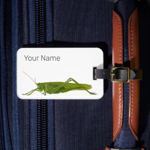 Grasshopper or Hayhorse Retro Insect Animal Gift Luggage Tag