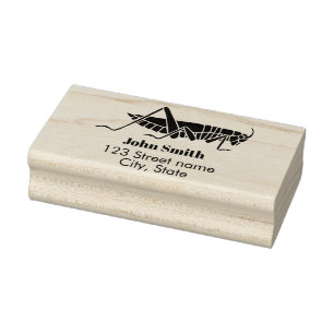 Grasshopper Rubber Stamp