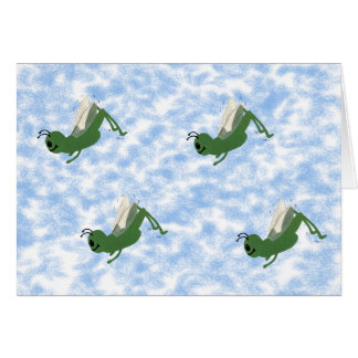 Grasshopper Whimsical Cartoon Art