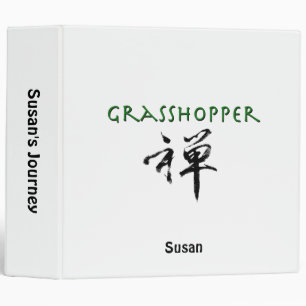 Grasshopper with "Zen" symbol Binder