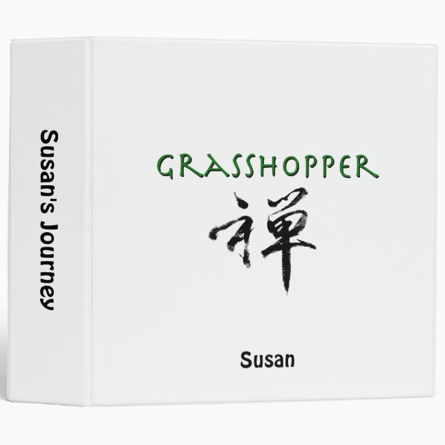 Grasshopper with "Zen" symbol Binder (Front/Spine)