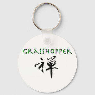 Grasshopper with "Zen" symbol Keychain