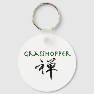Grasshopper with "Zen" symbol Keychain